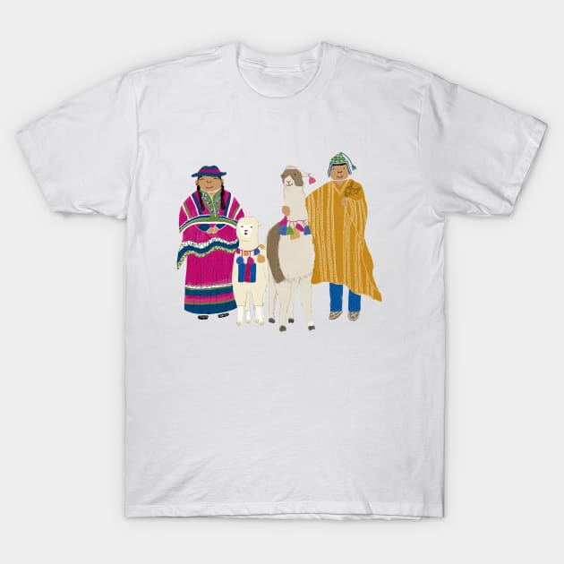 Sweet Llamas T-Shirt by luisamendez